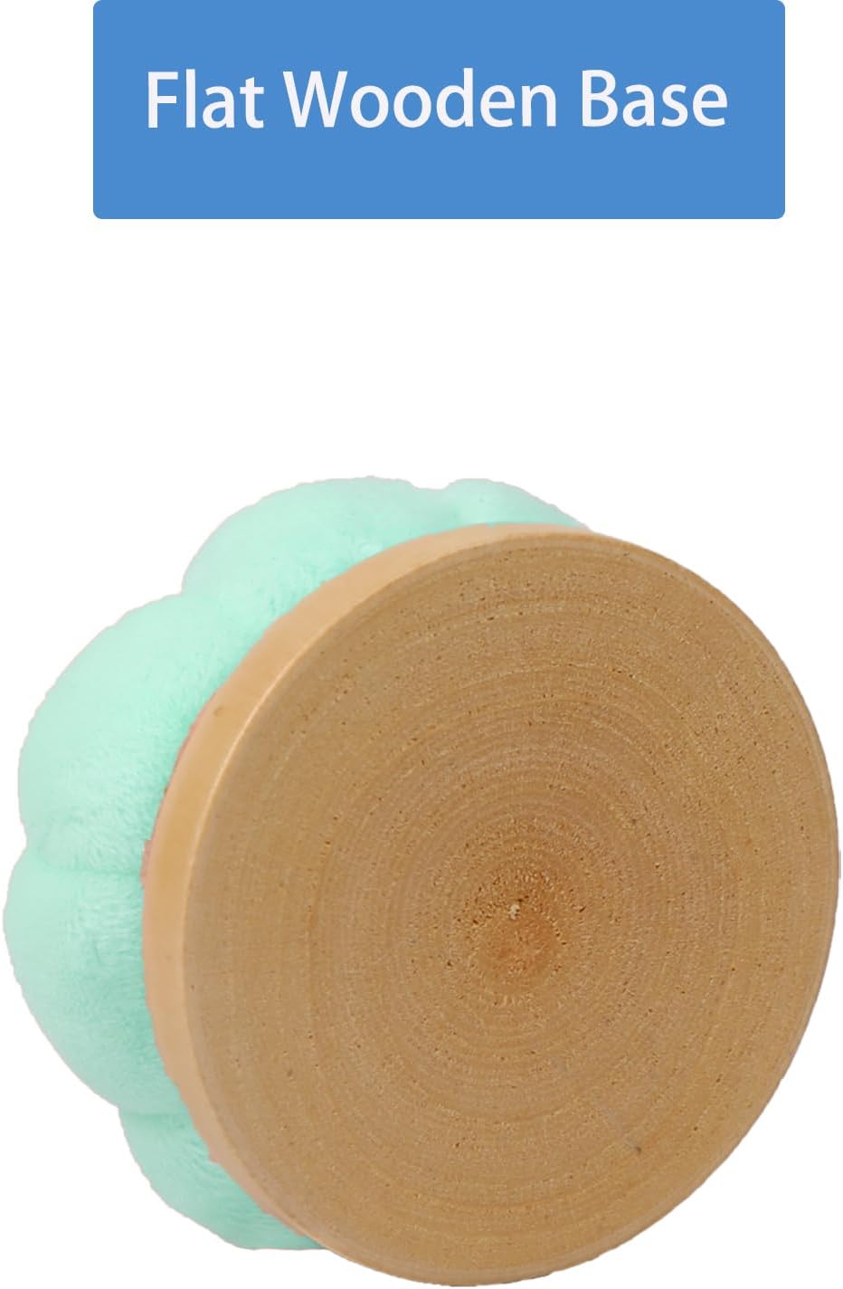 Hilltian Pin Cushion for Sewing, Wooden Base Sewing Pincushion with 100 Plastic Head Pins, Cute Pins Holder for Sewing Quilting, Light Green (Light Green)