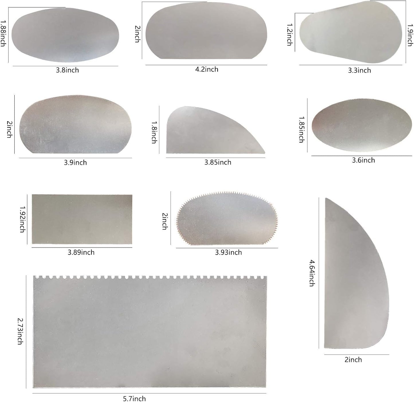 10pcs Steel Cutter Ceramic Tools, Sculpture Pottery Modeling Cutter Scraper for Polymer Clay Crafts