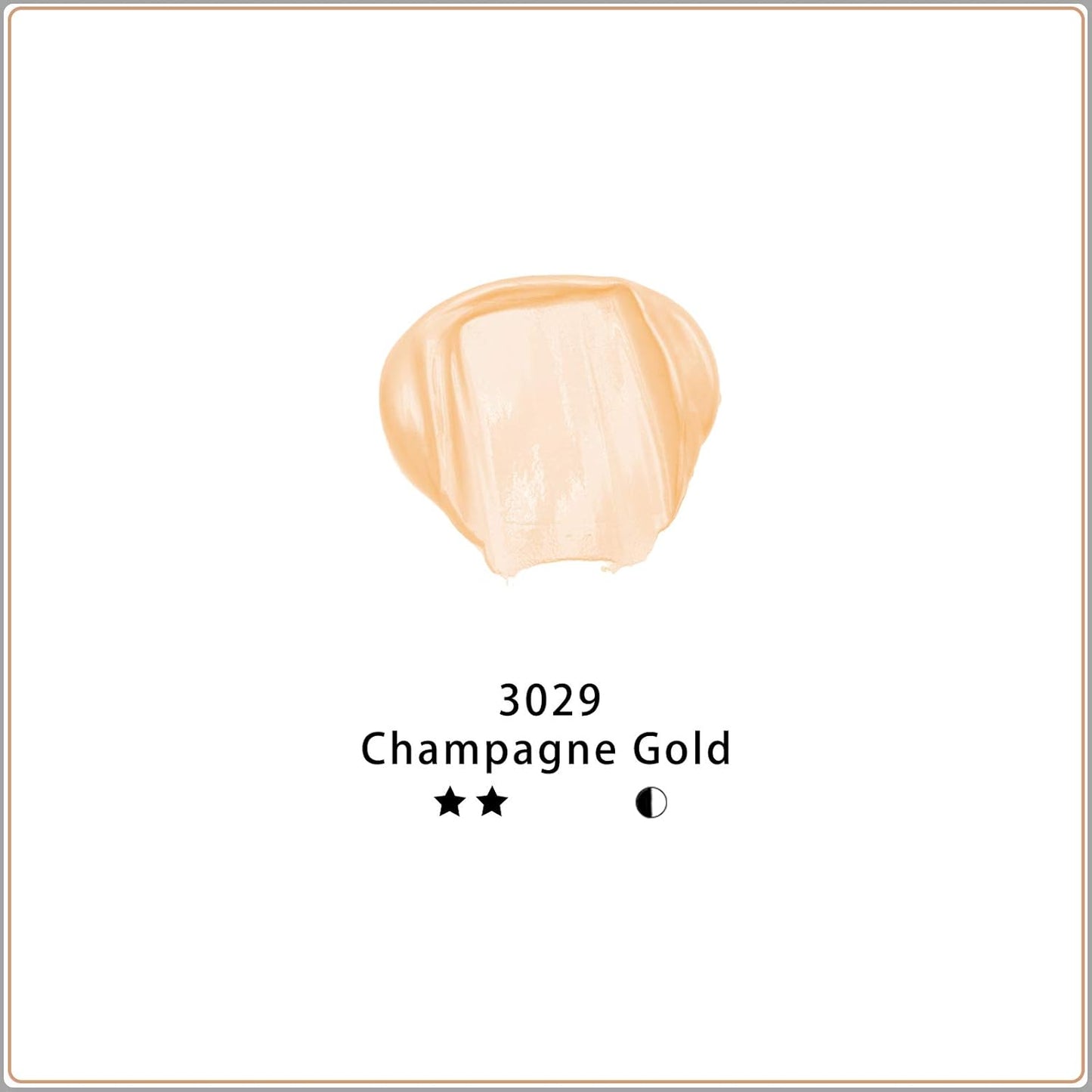 Artecho Acrylic Paint, Champagne Gold Paint (120ml / 4.05oz) Tubes, Art Craft Paints for Canvas, Rock, Stone, Wood, Fabric, Art Supplies