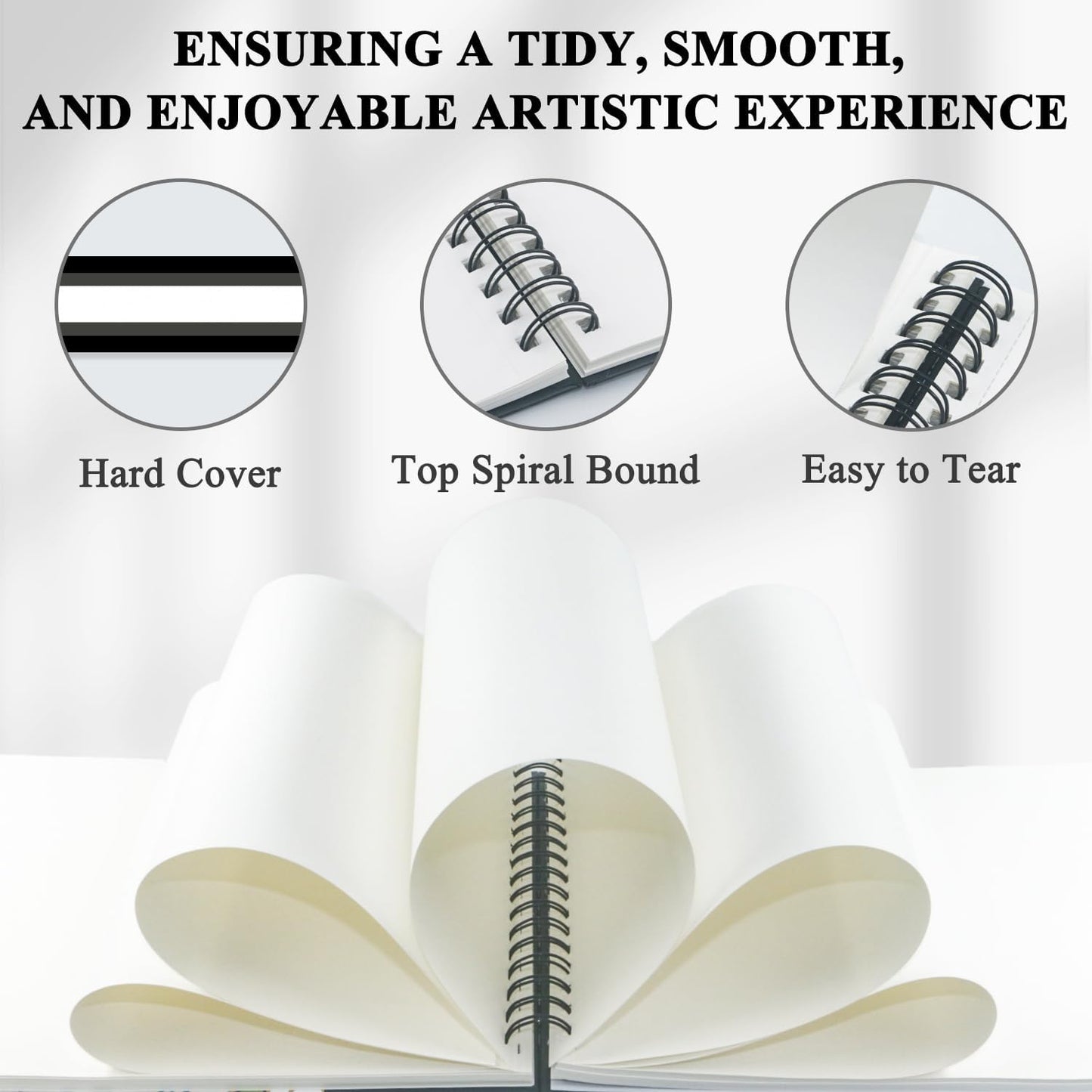 Belenova 9" x 12" Marker Paper Pad, 100 Sheets Bleedproof Sketchbook for Alcohol Markers - 73lb/120gsm Art Supplies for Drawing & Coloring (Kids/Adults).