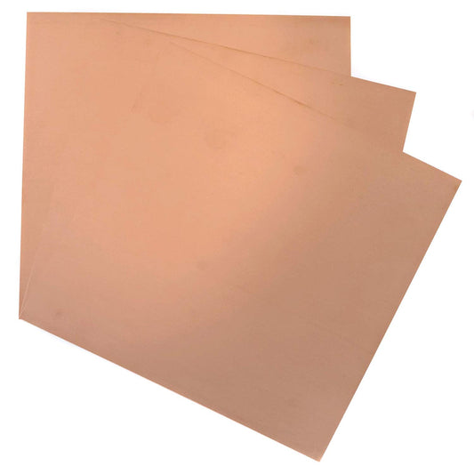 EAGLE 1: 12" x 12" 26 Gauge Sheet Metal Squares (3 Pack Per Order, Multiple Colors) Great for Arts, Crafts, DIY Home or Work Projects (6" X 6", Copper)