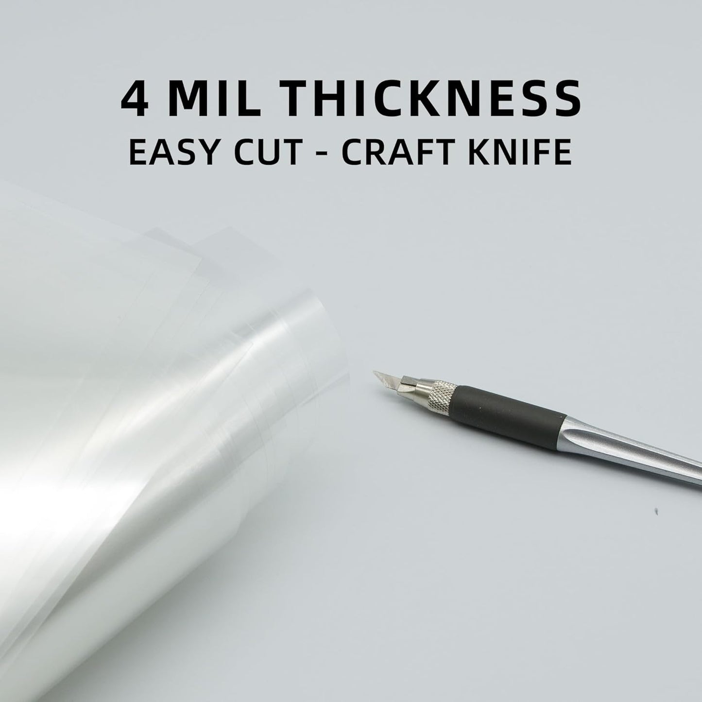 20PCS 4 Mil 12 X 24 Inch Clear Plastic Sheets, Blank Mylar Stencil Sheets,Clear Acetate Sheets for Cricut Crafts, Clear Plastic Sheets for Crafts and Cutting Machine