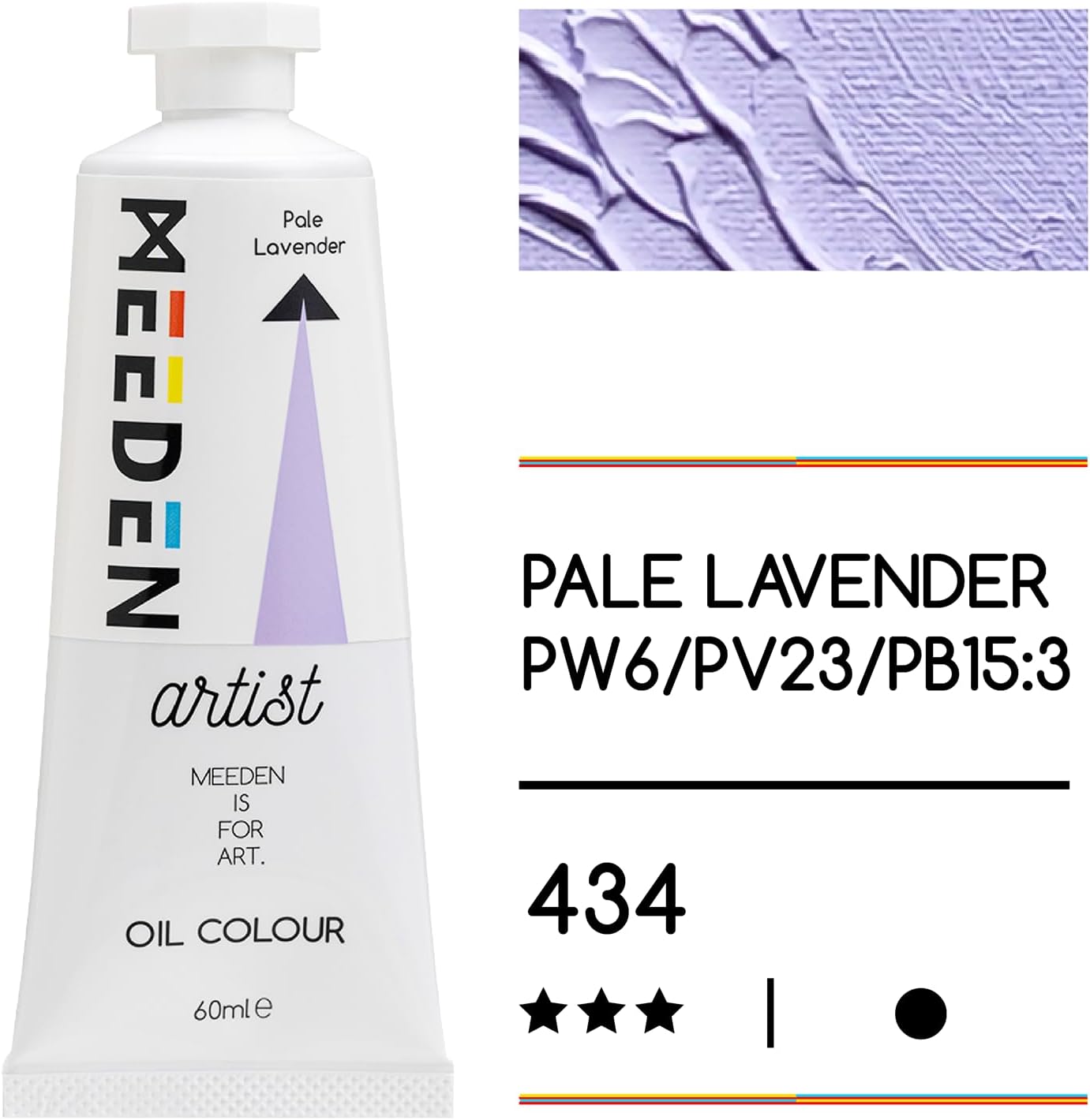 MEEDEN Artist Grade Oil Paint: Pale Lavender - 60ml/2oz Tube - Professional Art Paints for Canvas Painting