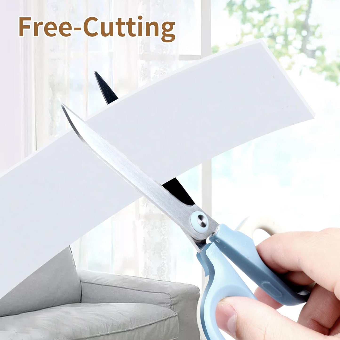 EVA Self - Adhesive Foam Tape |16.4ft Length, 2.4in Widths,White,| Winter - Ready Waterproof, Dustproof, Soundproof Weather Stripping for Windows, Doors & More to Block Chilly Drafts