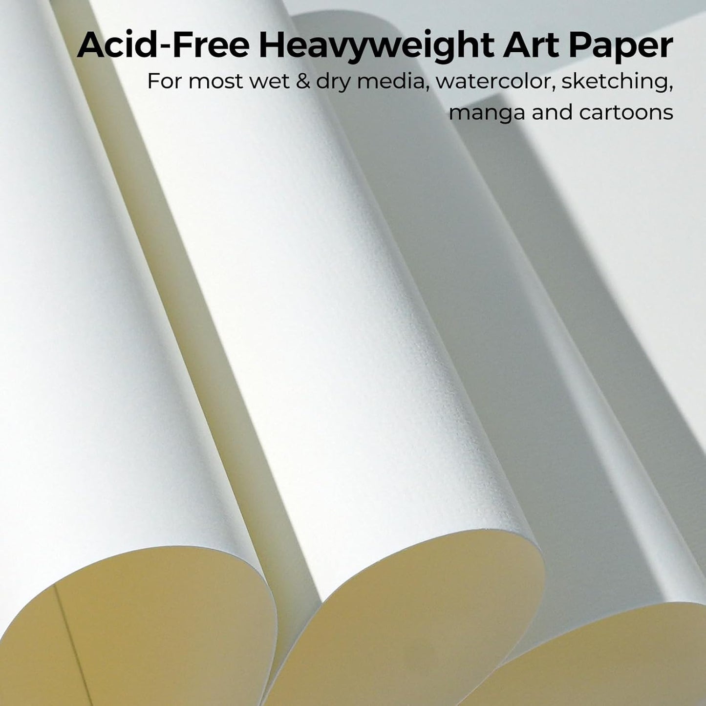 Funto Watercolor Paper Pads, 9x12, 140lb/300gsm, 30 Sheets Each, Cold Pressed, Acid-Free Heavyweight Art Paper for Painting, Drawing