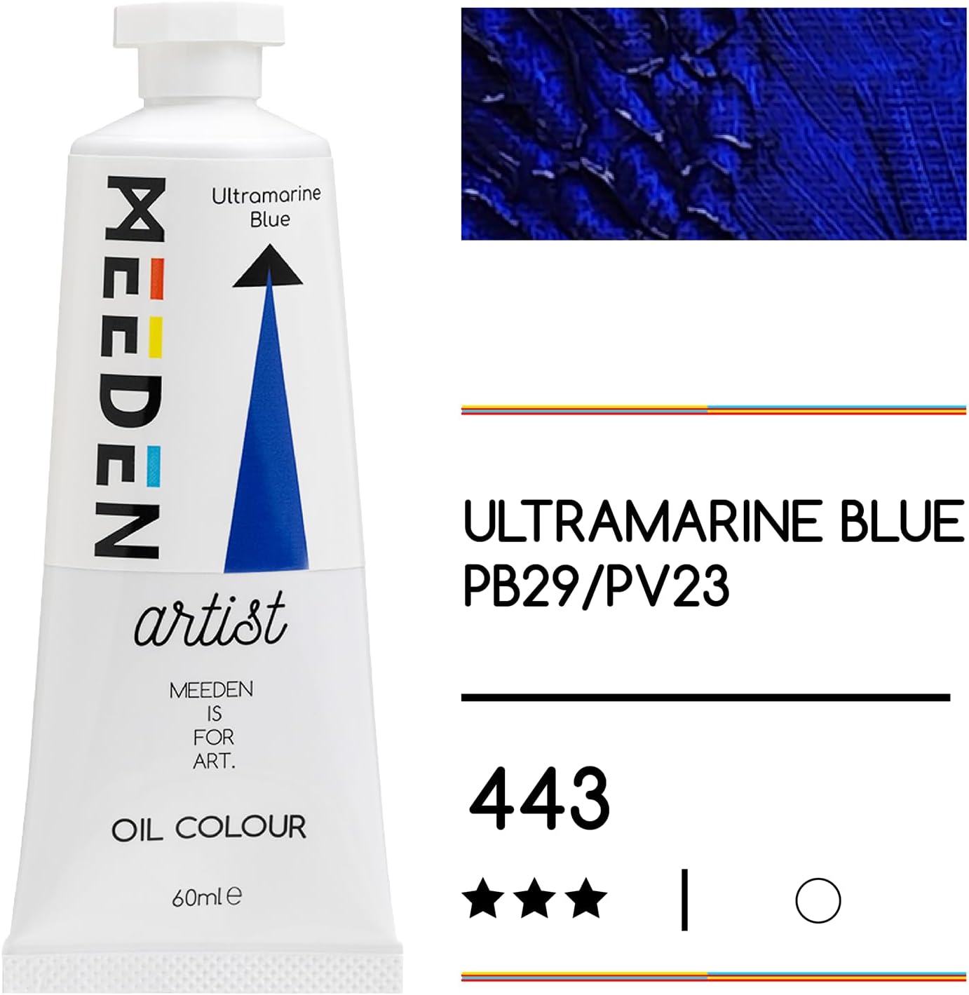 MEEDEN Artist Grade Oil Paint: Ultramarine Blue - 60ml/2oz Tube - Professional Art Paints for Canvas Painting