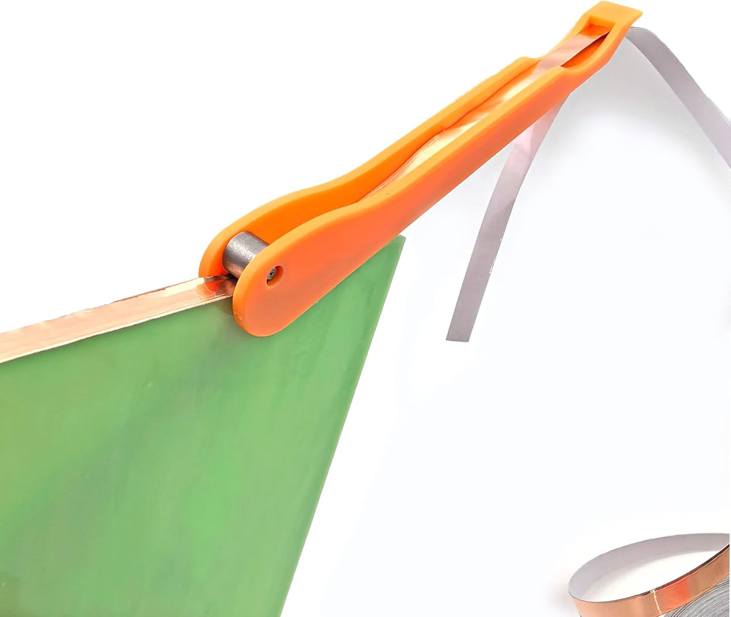 Copper Foil Hand Foiler for Stained Glass, 7/32" and 1/4" Hand Foiler Tool Kits, Orange