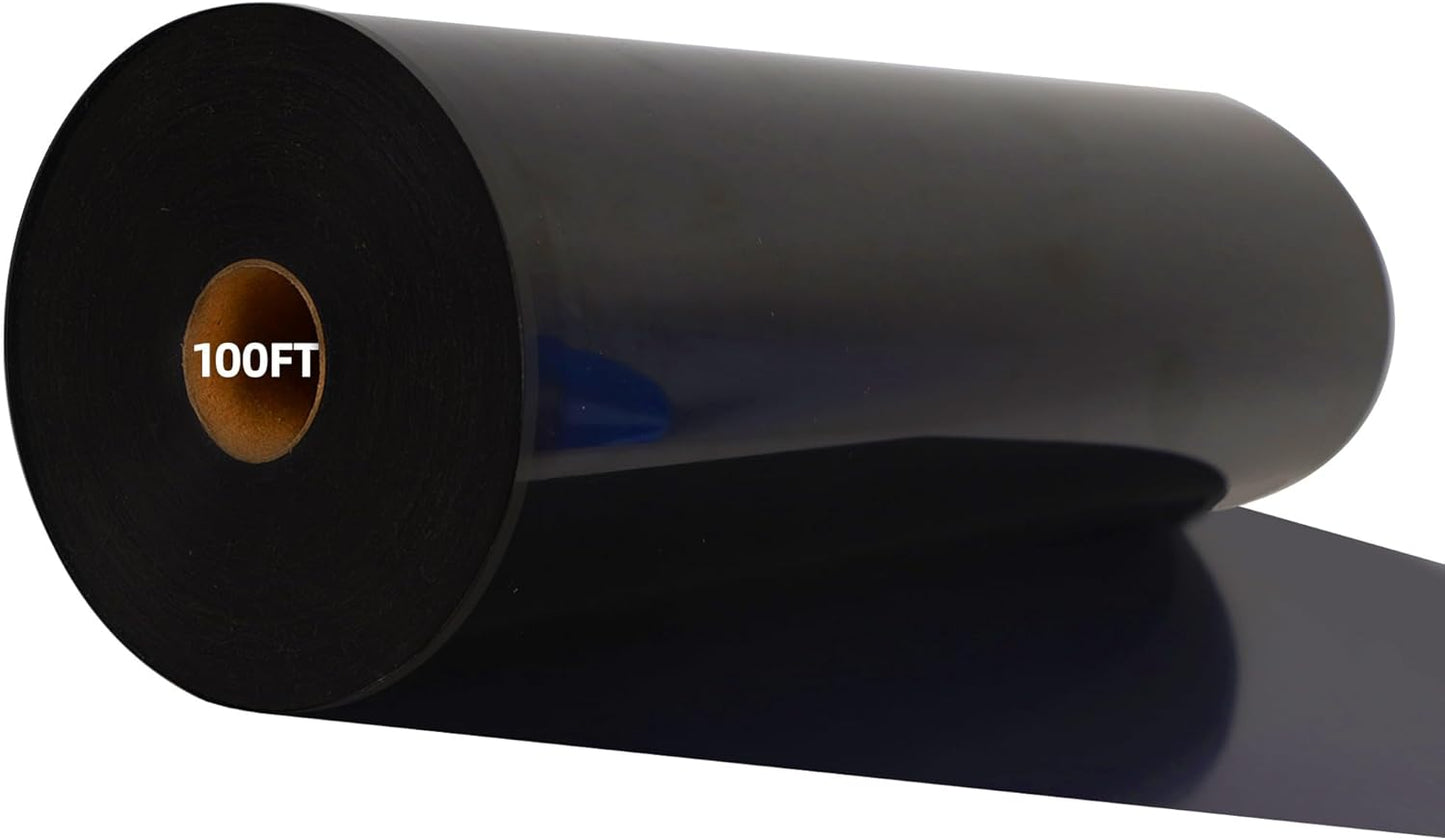 Guangyintong Black HTV Heat Transfer Vinyl Rolls, 12" X 100ft Iron on Vinyl PVC Adhesive for T-Shirt, Easy to Cut & Weed for DIY Design