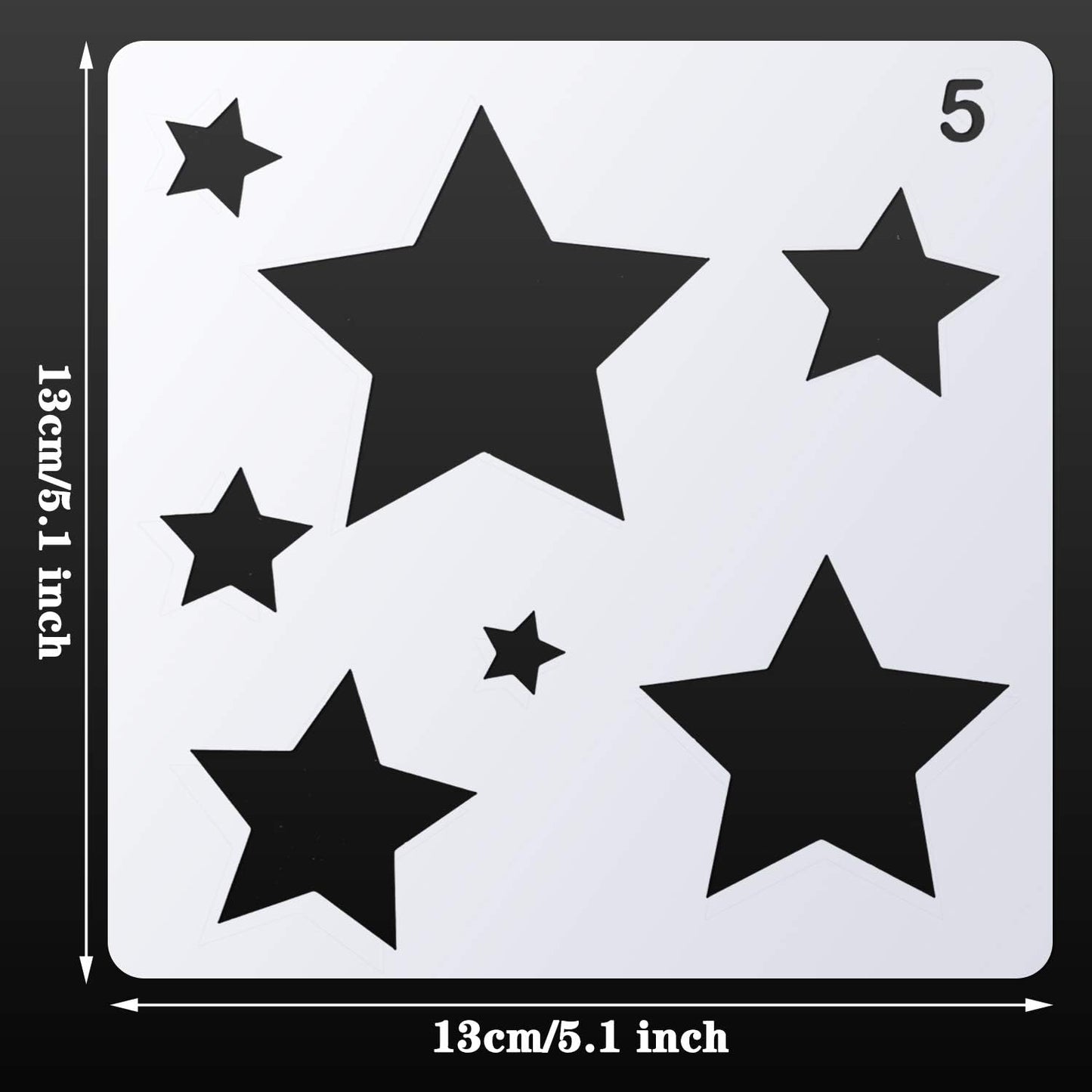 Outus 16 Pieces Kids Drawing Stencils Basic Shape Plastic Drawing Stencil Template Geometry Shape Reusable DIY Painting for Kids Girls Boys Gifts Home Classroom Crafts