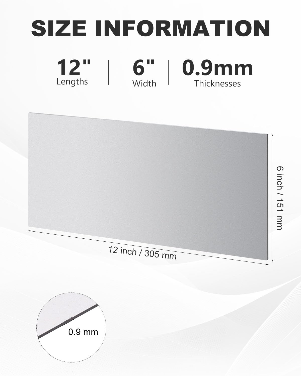 4 Pcs 20 Gauge Steel Sheet Metal 12" x 6" Cold Rolled Steel Plate Sheet Metal Weldable for DIY Projects, Industrial, Professional