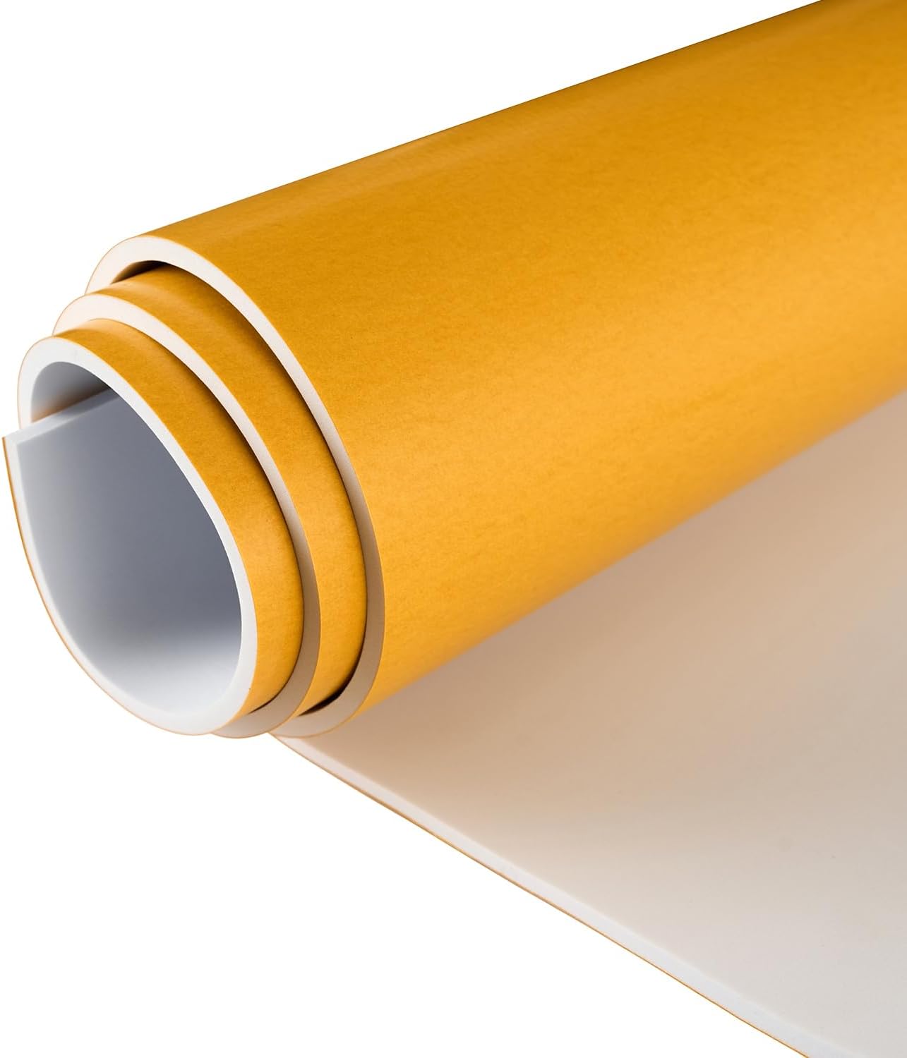 Premium High Density EVA Foam Sheet with Adhesive Backing 15” x 59” White Foam Mat - Craft Foam Sheet for Cosplay Costume, Crafts, Padding, DIY Projects and Insulation Weather Stripping Sheets Roll