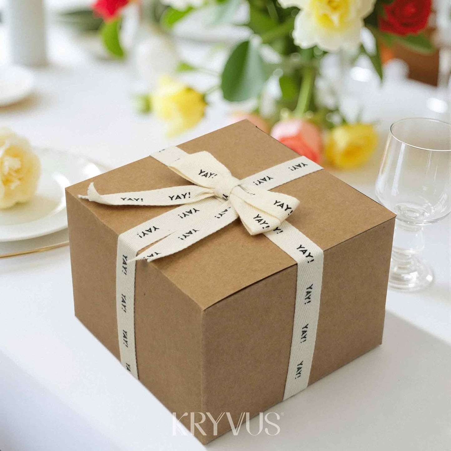 Yay! Ribbon - 5/8 Inch x 12 Yards Natural Twill Tape Ribbon, Cotton Herringbone Ribbons for Gift Wrapping, Birthdays, Weddings, Christmas, Anniversaries, Valentine's Day, Mother's Day