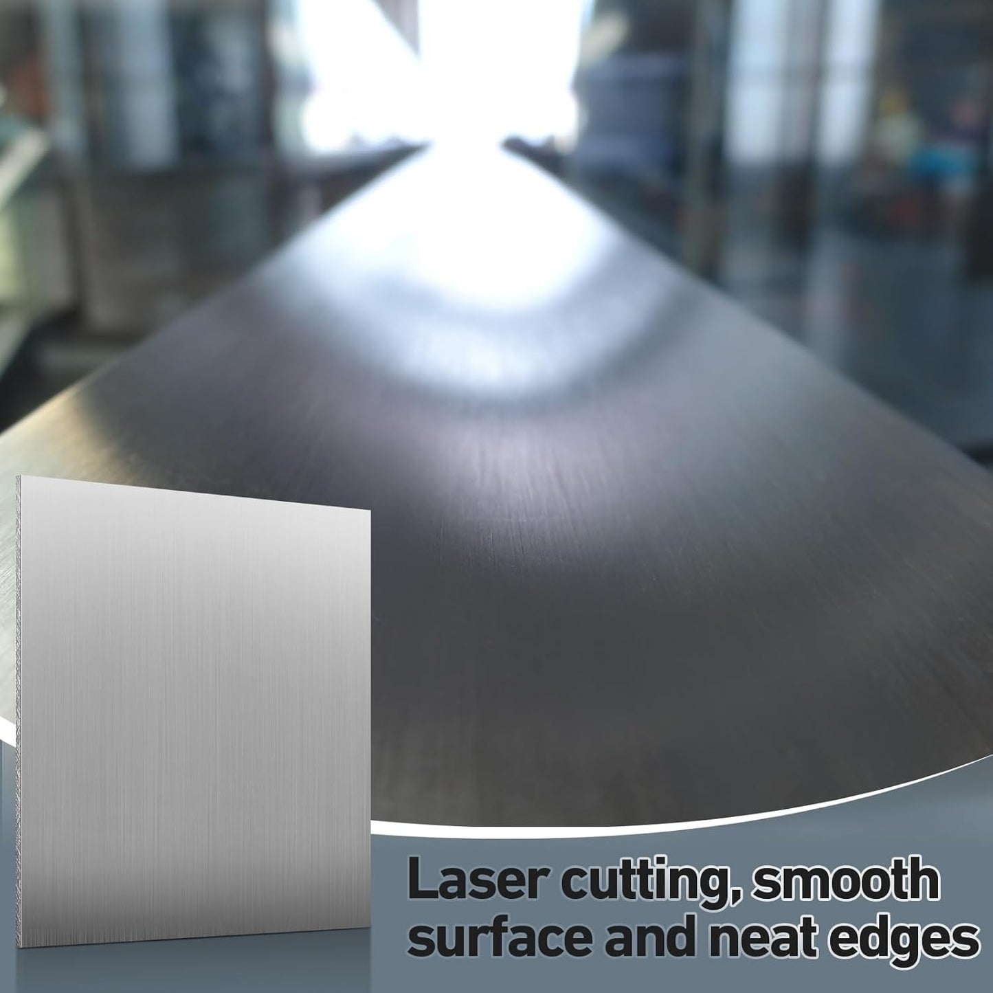 Blulu 2 Pcs 6061 Aluminum Sheet Metal Plate 15 x 15 x 1/8 in (3 mm) Flat Plain Thickness Panel Covered with Protective Film Solid Rectangle Flat Stock for Crafting Industry Structural Framing Base