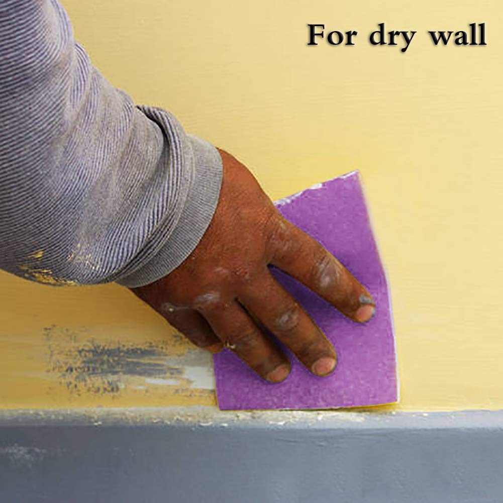 Sandpaper 180 Grit,Wet Dry Sanding Sheets,High Performance White Fused Alumina Abrasive Sand Paper for Wood Furniture Finishing,Metal Grinding,Automotive Polishing,9 x 11 Inch,10-Pack