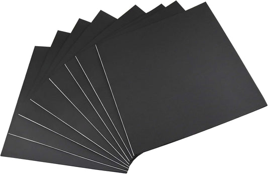 Foam Sheets with Adhesive Backing Foam Padding Neoprene Rubber Mat Closed Cell Sheet Anti-Slip Insulation Rubber Anti Vibration Square Pad (12" x 12" x 1/8", 8 Pcs)