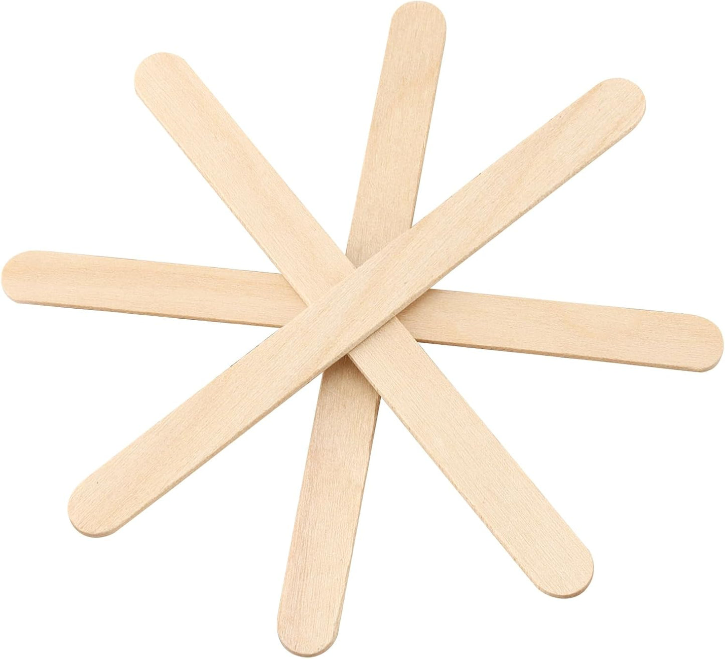 2000 Pieces Wood Craft Sticks, 4.5 Inch, Natural Color, Ice Cream Wooden Sticks for DIY Crafts and Art Projects