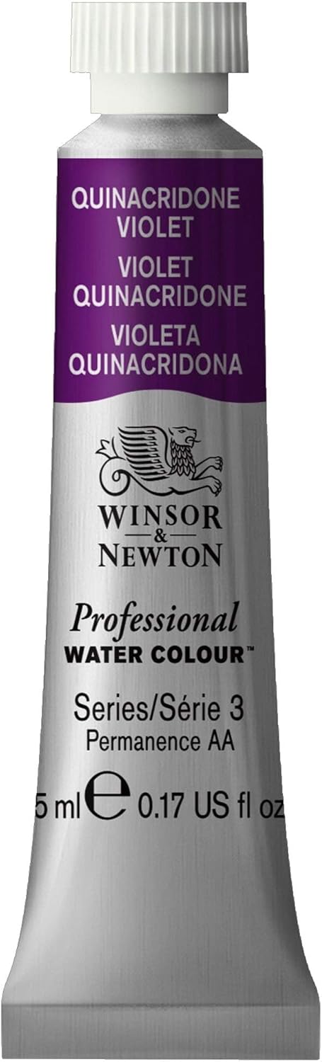 Winsor & Newton Professional Water Colour Paint, 0.17-oz Tube, Quinacridone Violet