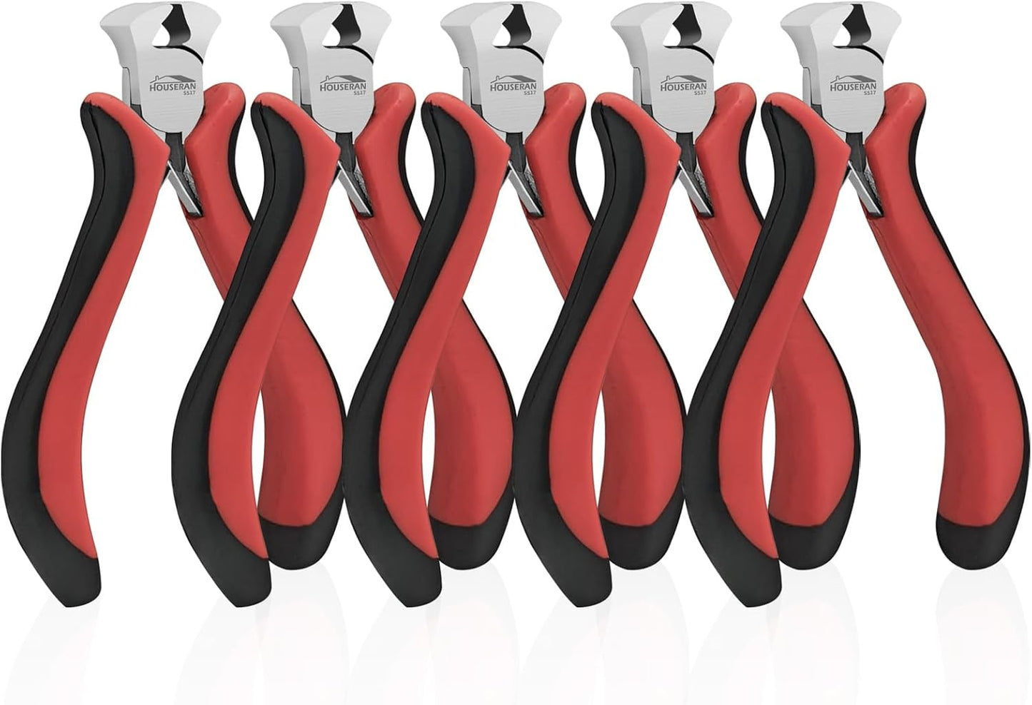 End Cutting Pliers 4"-5 Pack End Cutting Pliers for Jewelry Making with Spring Loaded for DIY, Craft, Repairing