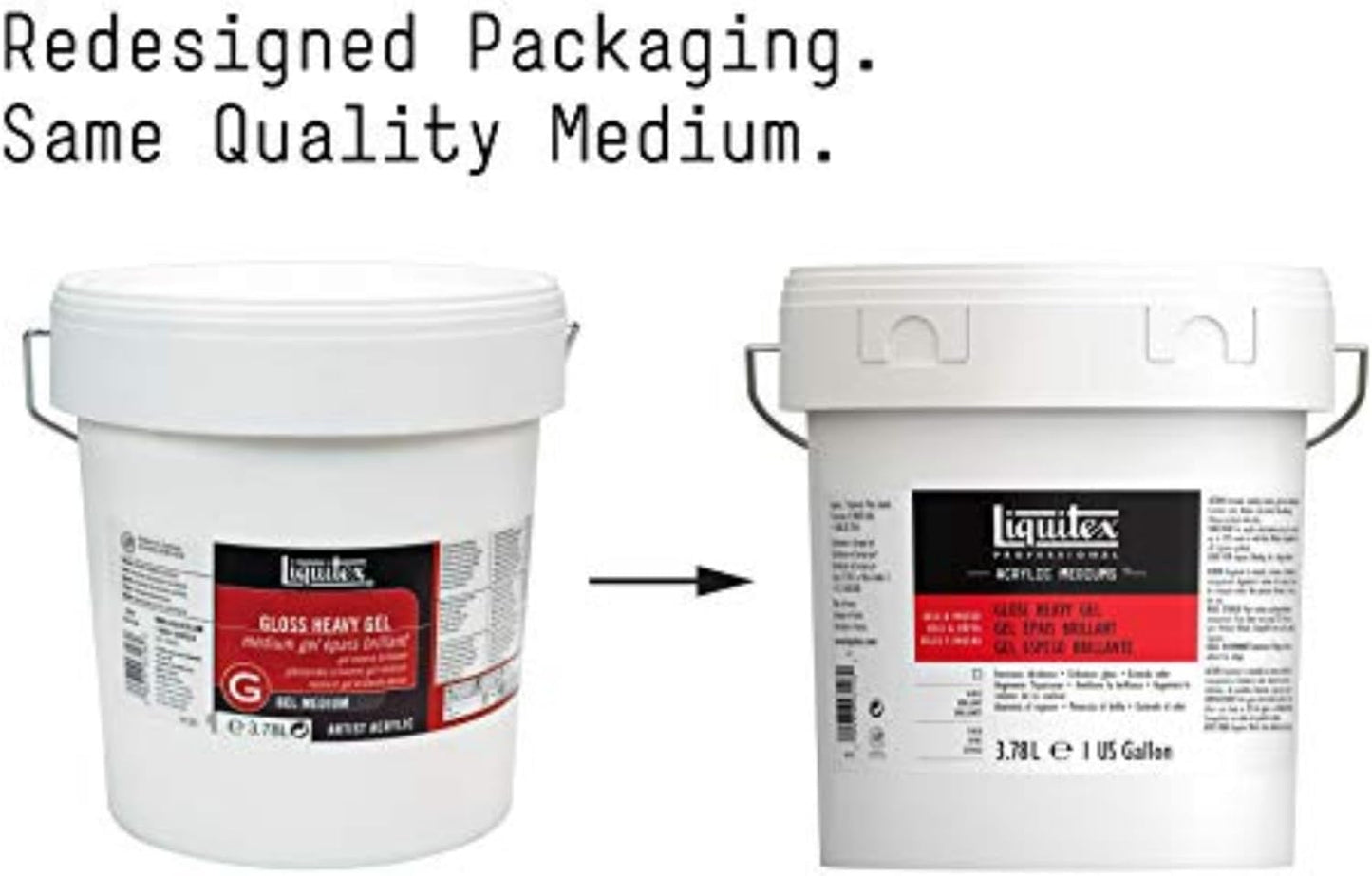 Liquitex Professional Gloss Heavy Gel Medium, 3.78L (128-oz)