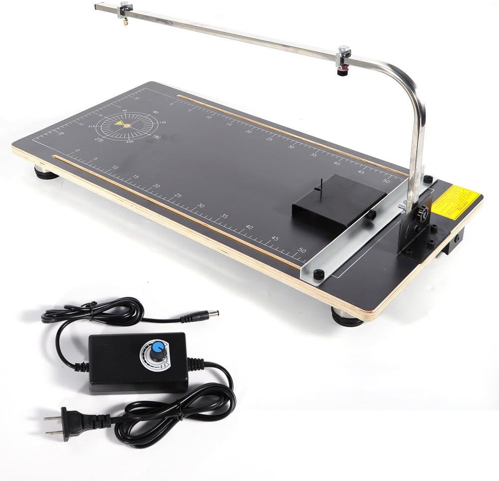 Foam Cutting Machine,Board Hot Wire Styrofoam Cutter Foam Cutting Tool Working Table Craft Machine 110V (US Stock)