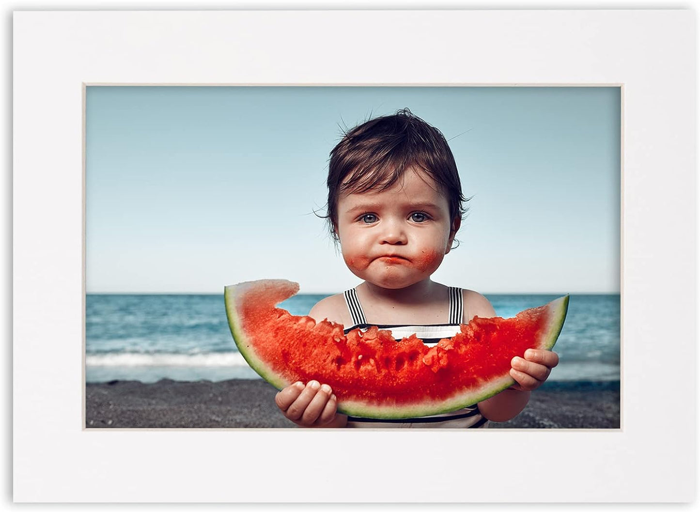 5x7 Mat for 8.5x11 Frame - Precut Mat Board Acid-Free Mixed Colors 5x7 Photo Matte For a 8.5x11 Picture Frame, Premium Matboard for Family Photos, Show Kits, Art, Picture Framing, Pack of 25 Mats