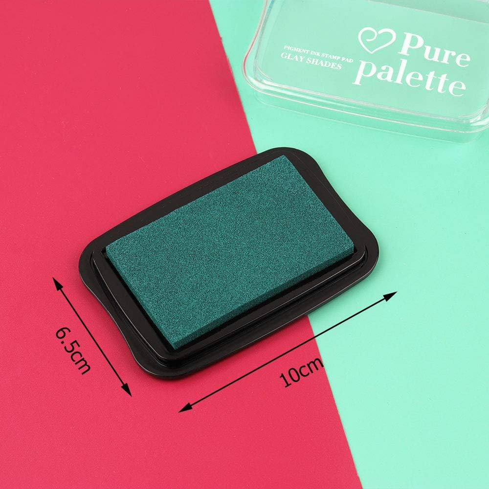 Dizdkizd Ink Pad Set, European Vintage Color Pigment Ink Pad, 12 Colors High Ink Quantity Stamp Pads for Rubber Stamps, Paper, Scrapbooking, Wood Fabric and Craft Supplies