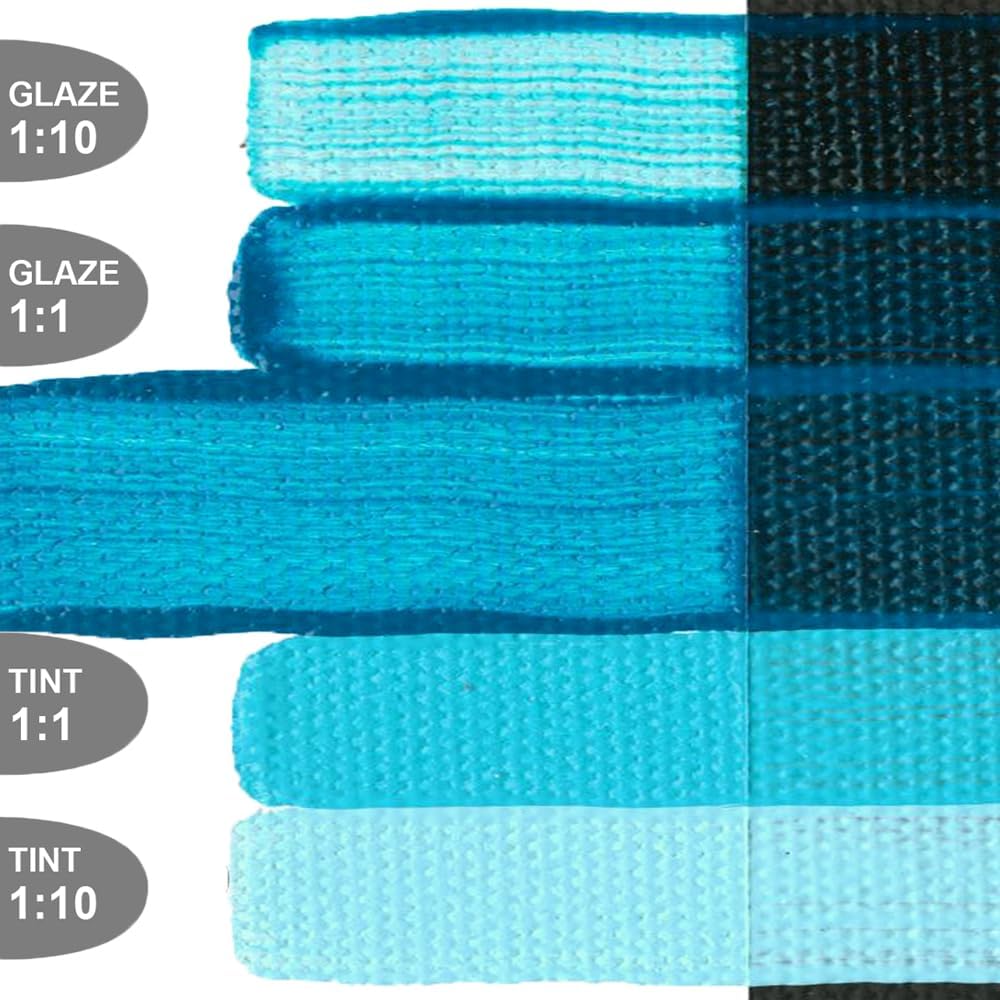 OPEN Slow-Drying Acrylics by GOLDEN, Manganese Blue Hue, 5 fl oz. tube, Professional Acrylic Paint, Transparent