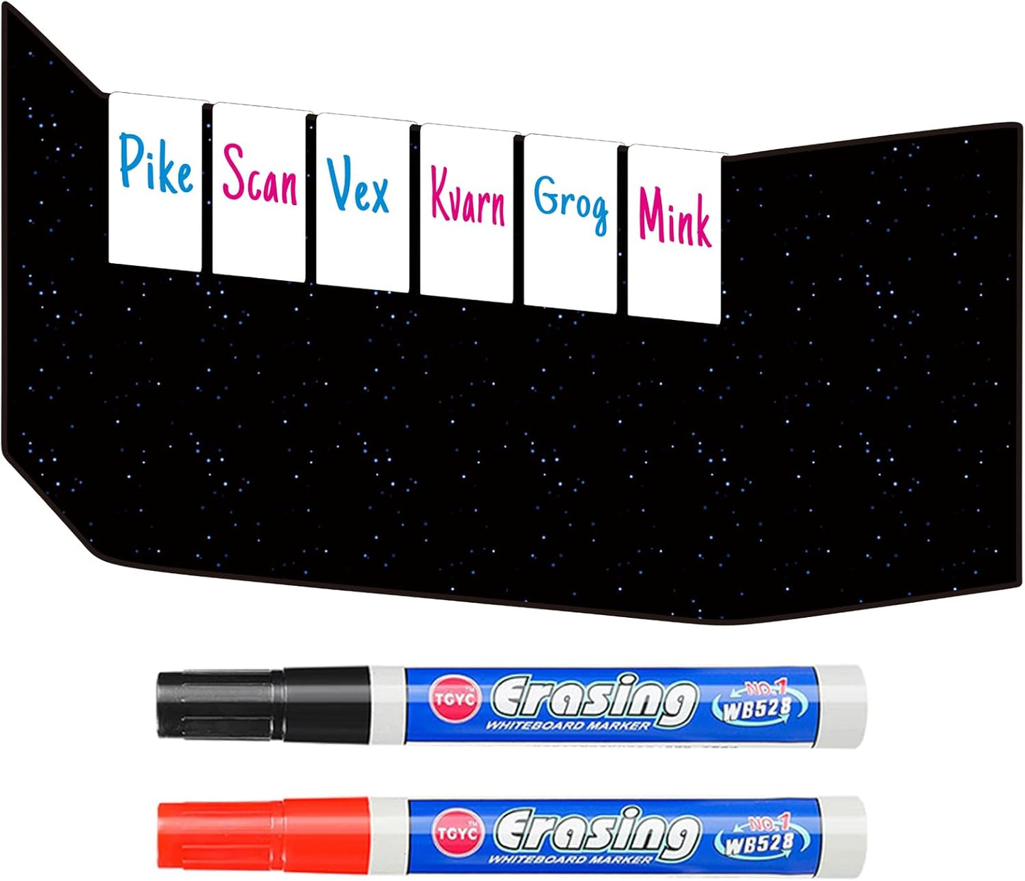 Acrylic Erasable Screen Top Initiative Trackers 6PCS for DND, Other Tabletop RPG (White 6pcs)