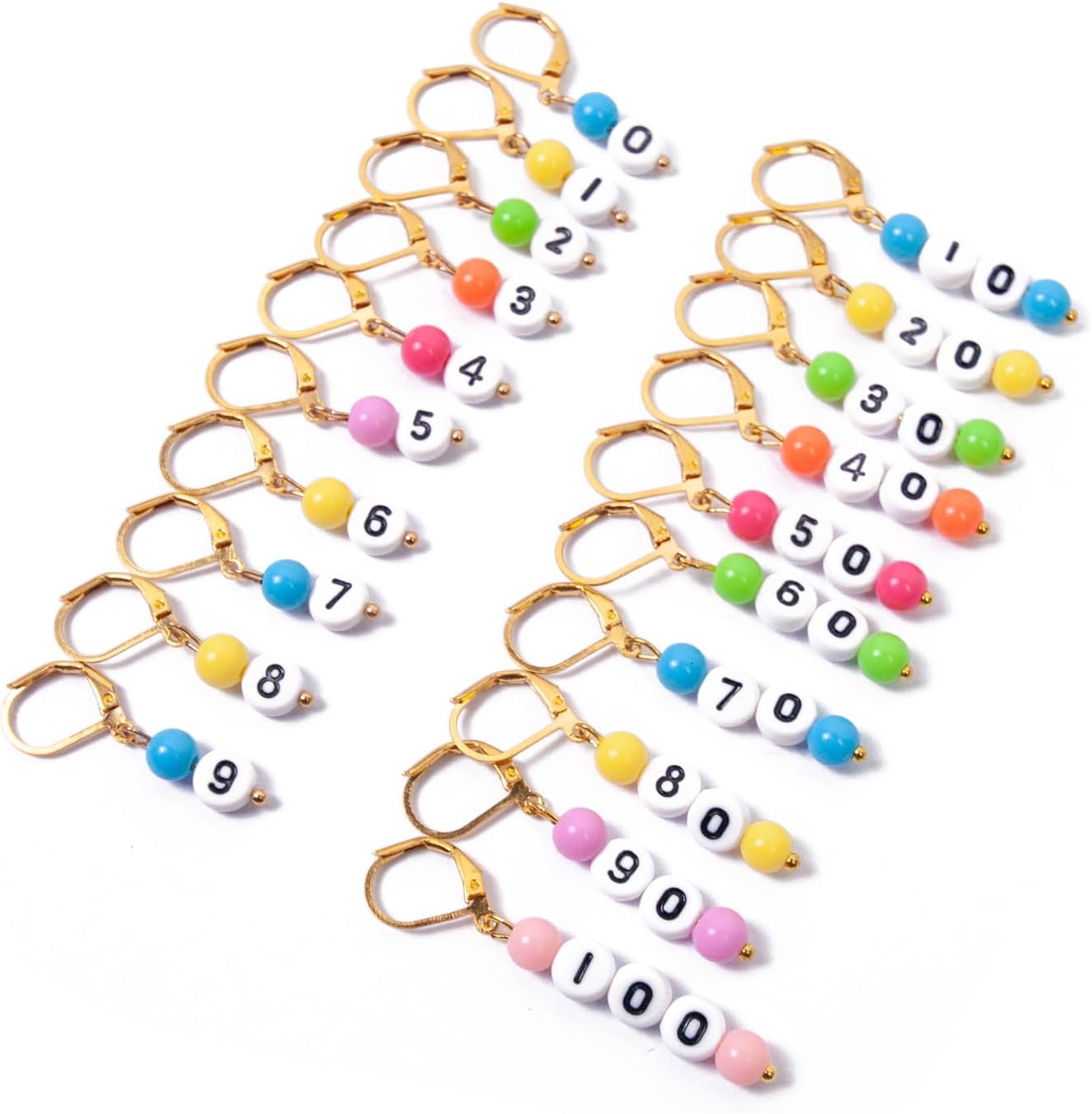 NIUGRECF DIY Knitting Tool Sets 27Pcs Including Number Beads Stitch Markers/Mini Scissors/Rotation Counter/Storage Bag - for Knitting Crocheting Weaving Sewing Quilting Jewelry Making.