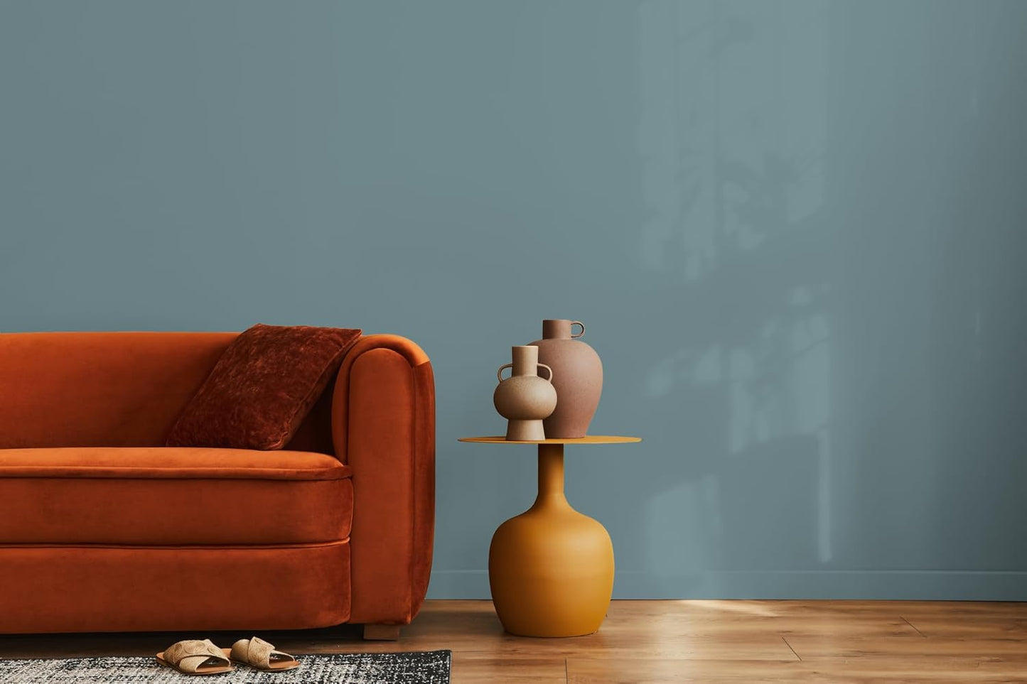 EVOLVE Paint & Primer: Environment-friendly, Eggshell with One-coat Coverage for Interior & Exterior surfaces (River Blue, 1-Gallon)