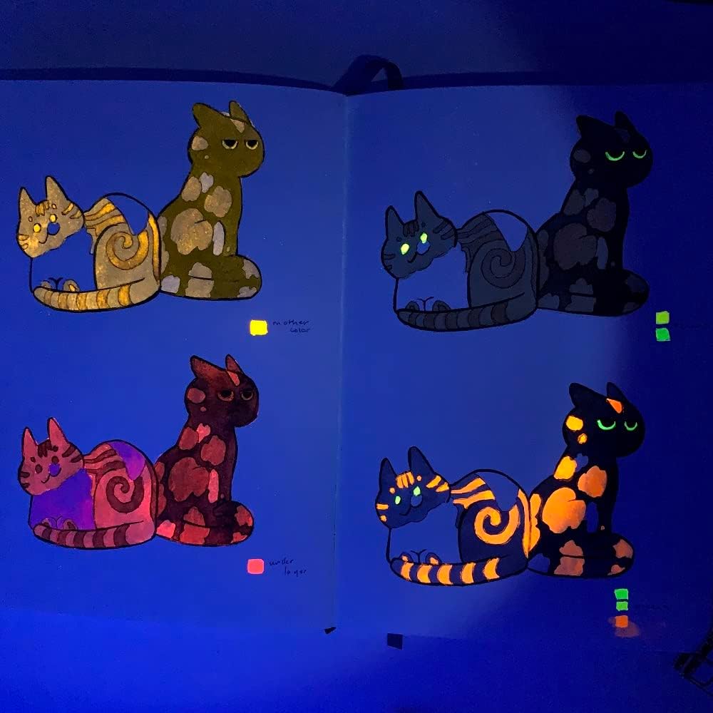 Paul Rubens Watercolor Paint 14 Vibrant Neon Colors Watercolor Tubes, 5ml Each Tube, Art Supplies for Watercolor Painting, Comic, Illustration, Decoration