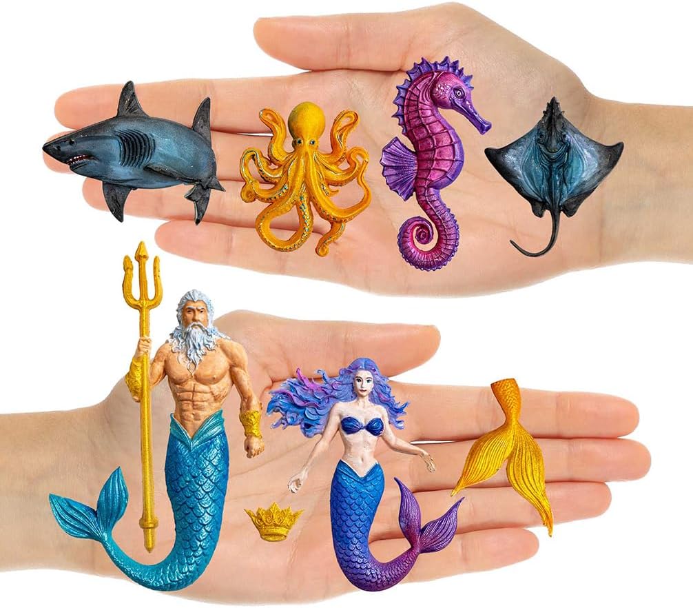 Mermaid and Sea Creatures Clay Molds for Crafts