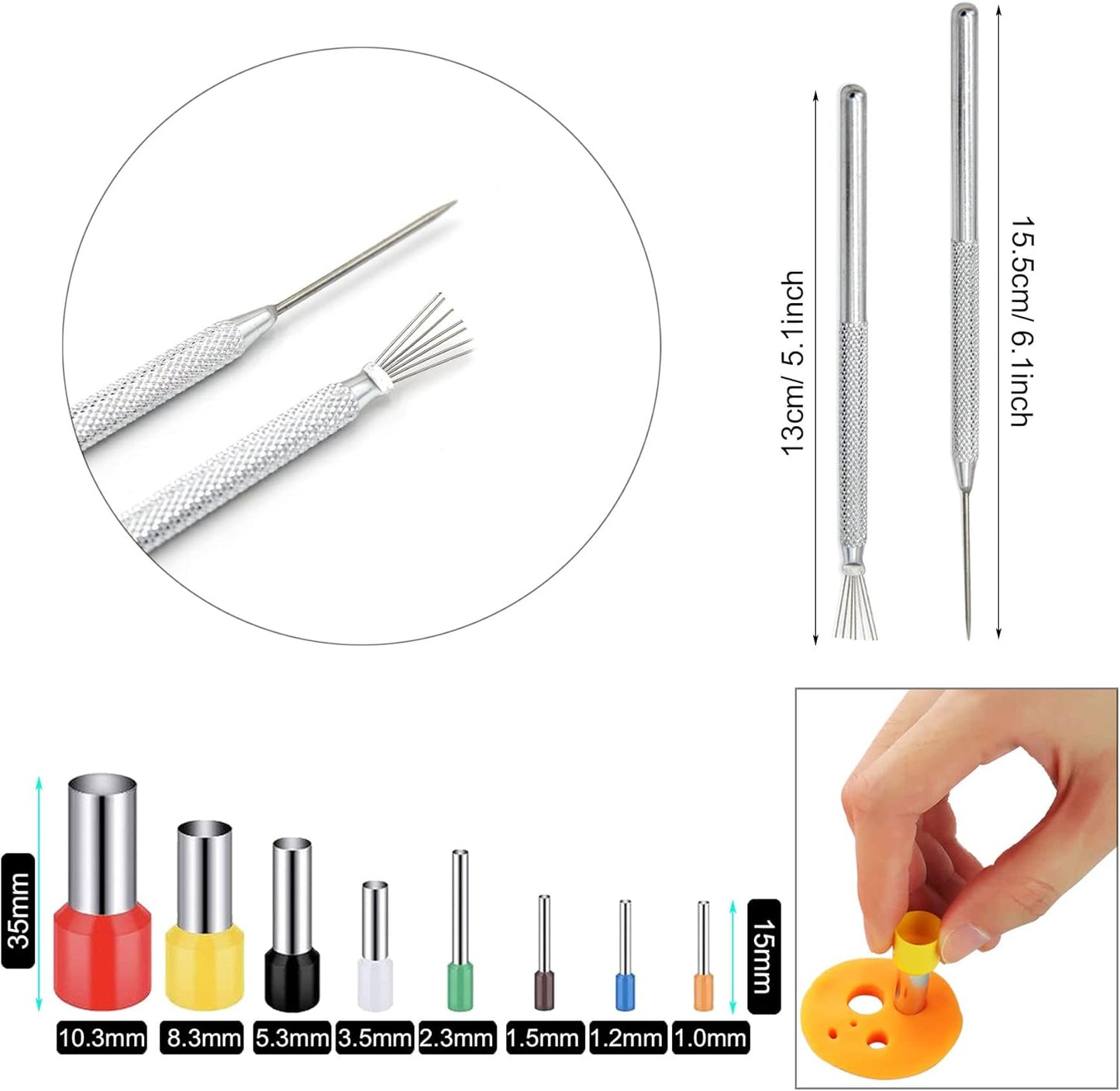 Yayatty 19 PCS Polymer Clay Tools, Acrylic Clay Roller, Acrylic Sheet, Clay Slicer Blade, Round Polymer Clay Cutters with Clay DIY Tool for Clay DIY