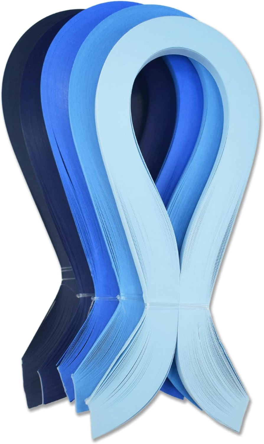 CrafTreat Blue Quilling Paper Strips for Craft Work - 500 Quilling Strips 5mm 30 CM Length - Paper Quilling for Decorating Cards, Gift Bags, Picture Frames and Scrapbooking