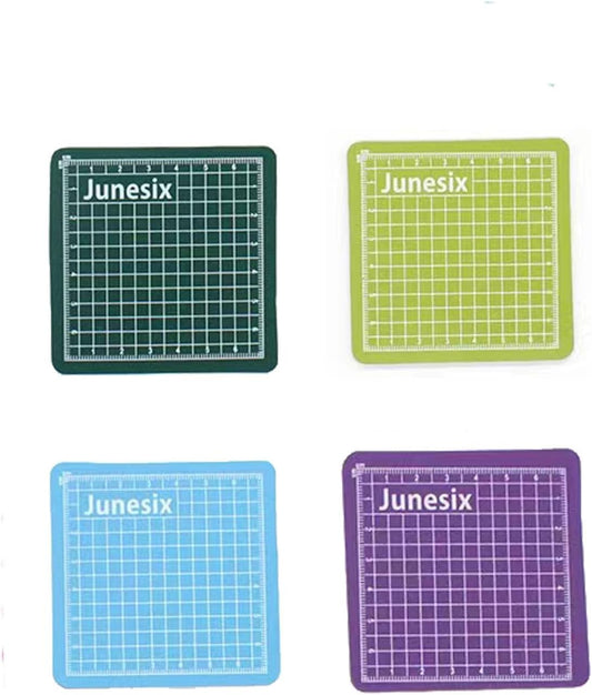 4Pieces Mini Cutting Pad Self Healing Craft Mat Small Sewing Cutting Mat Non-Slip Mini Cut Board for Scrapbooking Quilting Sewing Accessories