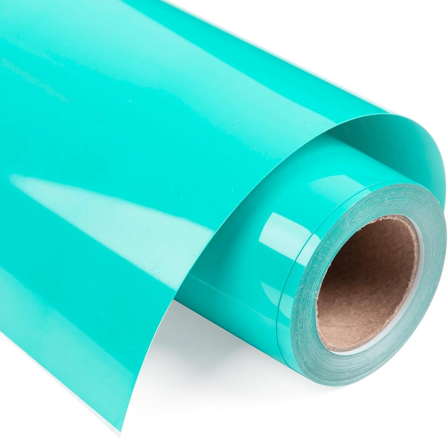 VINYL FROG Heat Transfer Vinyl Roll HTV Vinyl - 12" x12ft Turquoise Iron on Vinyl for T-Shirts, Heat Press Vinyl for DIY Craft Designs (Turquoise)