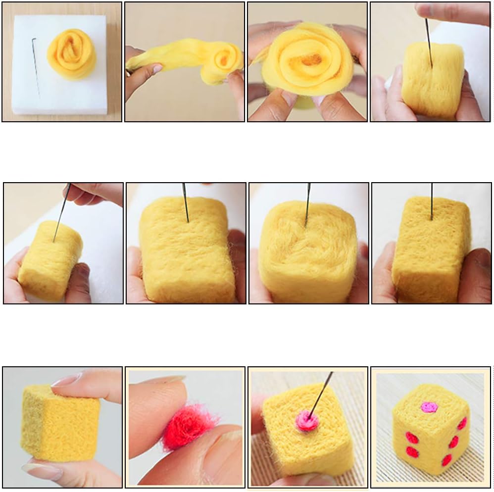 Wool Roving Bulk - 8.82oz Super Wool Chunky Yarn, Wool Roving Top for Needle Felting, Soft Felting Wool Supplies for Hand Spinning, Blending, Weaving and DIY Craft