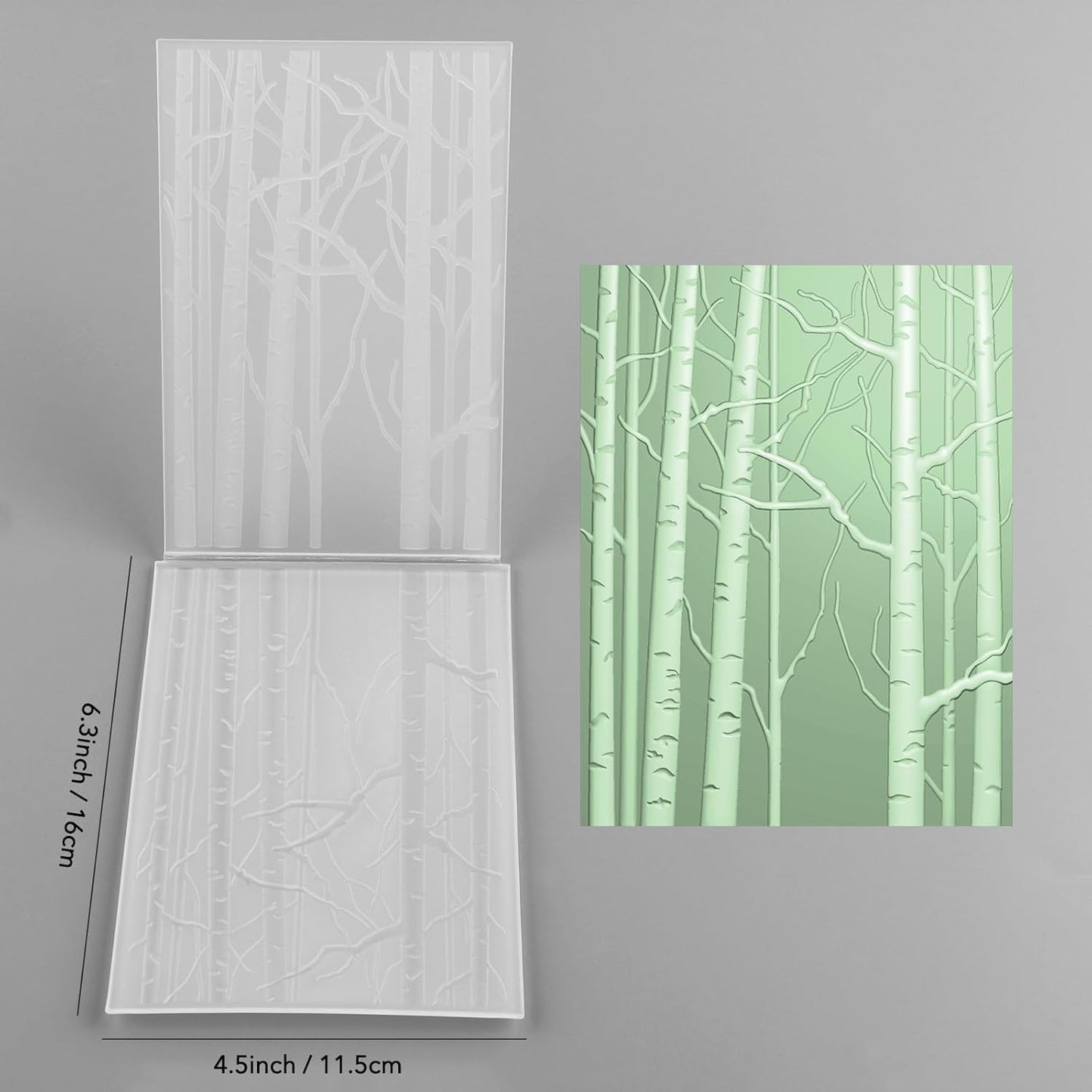 BAOFALI 3D Embossing Folder for Card Making Tree Trunk Pattern Plastic Embossing Folders for DIY Scrapbooking Photo Album Card Paper Craft Decoration Embossing Template Paper Card Embossing Stencil