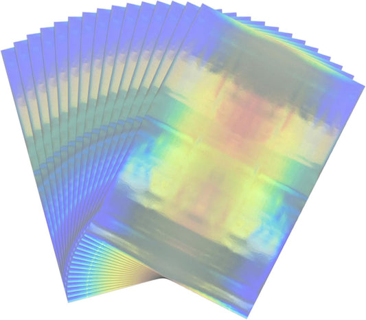 Briartw 20x29cm Hot Foil Paper 50 Sheets Pack Toner Reactive Foil Hot Stamping Foil Paper by Laser Printer and Laminator for Scrapbooking Craft Cardmaking DIY Album (Laser Silver, 100 Sheets)