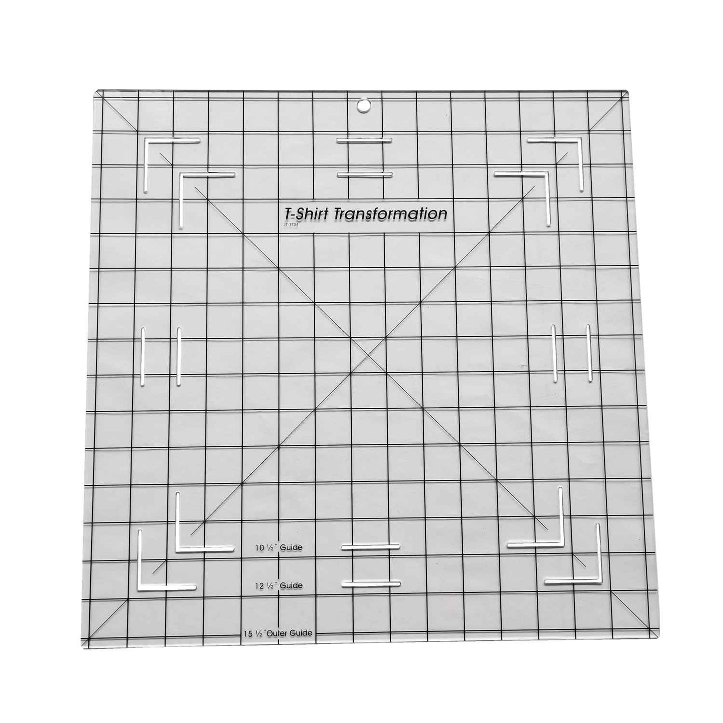 HONEYSEW T-Shirt Alignment Transformation Ruler 15.5x15.5 inches Quilting Template