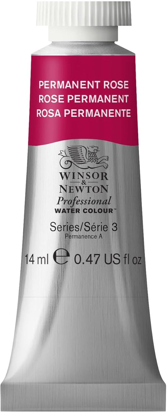 Winsor & Newton Professional Water Colour Paint, 0.47-oz Tube, Permanent Rose