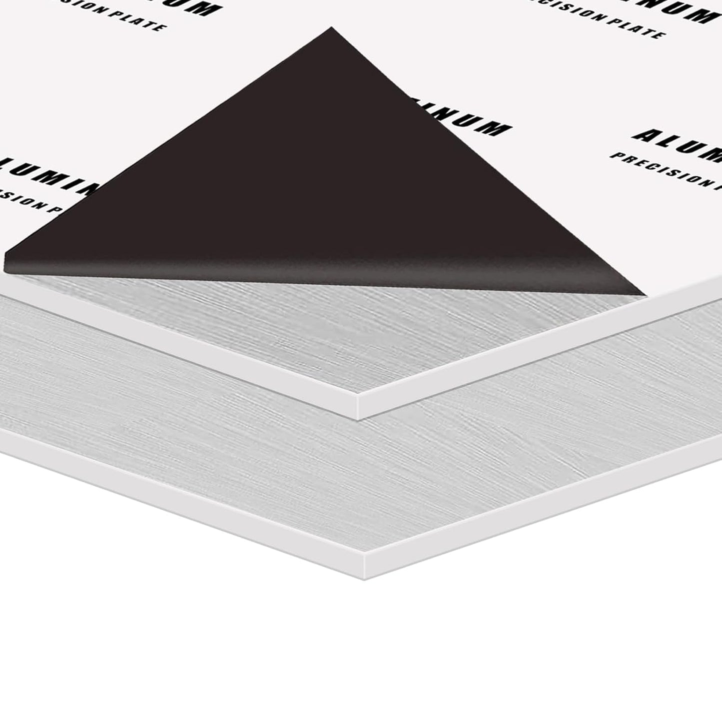 2PCS 6061 Aluminum Sheet Metal, 12" x 16" x 1/8" Thickness Heavy Duty Aluminum Sheets Plates with Protective Film, Rectangle Aluminum Plate Solid Metal Sheet Plate for DIY Projects Base Plate