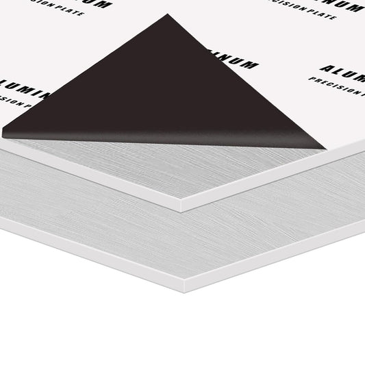 2PCS 6061 Aluminum Sheet Metal, 12" x 16" x 1/8" Thickness Heavy Duty Aluminum Sheets Plates with Protective Film, Rectangle Aluminum Plate Solid Metal Sheet Plate for DIY Projects Base Plate