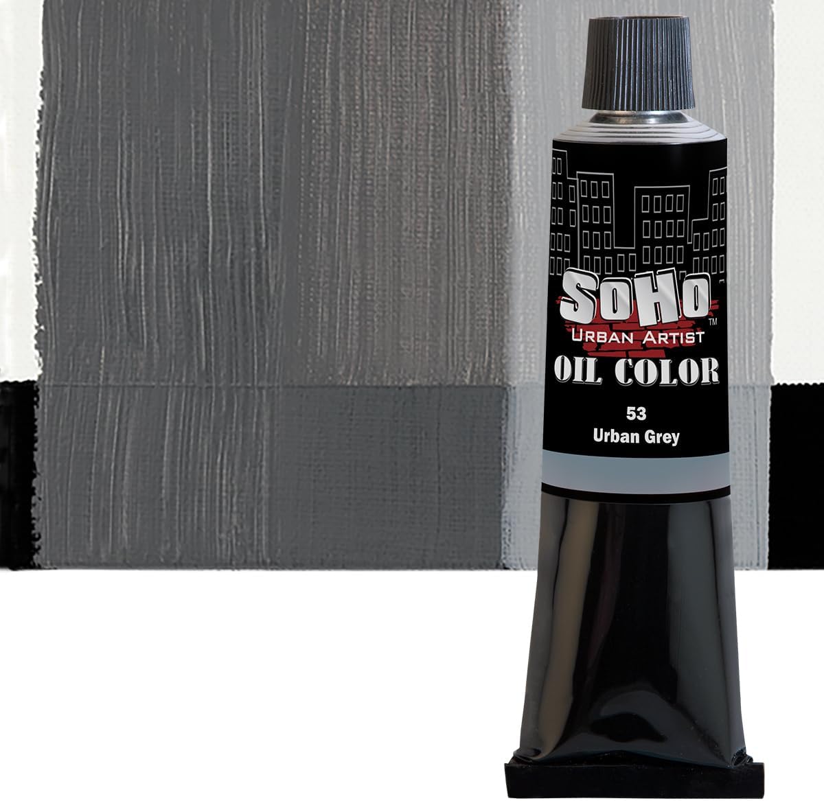 Soho Urban Artist Oil Paint - Urban Grey, 170 ml Tube - Best Valued Oil Colors for Painting, Excellent Pigment Load