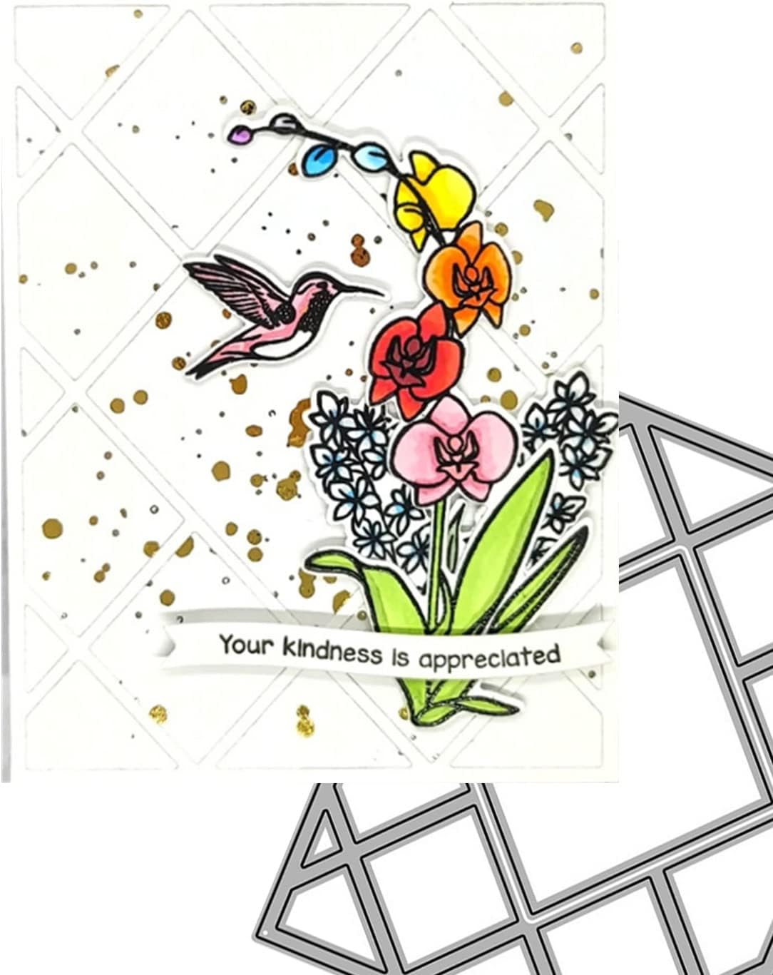 Mvchifay Cutting Dies for Card Making Metal Die-Cuts Scrapbooking Tool Hollow Frame DIY Craft Punch Template Embossing for Paper Album Decor (Style-A)