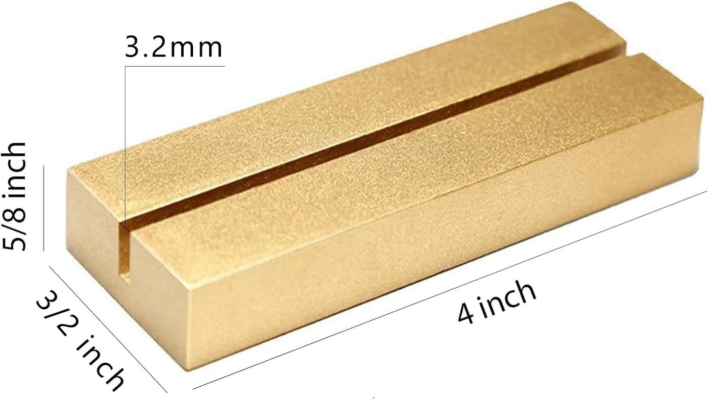 UNIQOOO 10 Pack 4" Gold Birch Wood Stands for Wedding Acrylic Sign, Wood Table Number Holders for 1/8 Thick Acrylic Sheets | Wedding Display Stand, Card Holder for Bar Menu, Retail Sign, Party