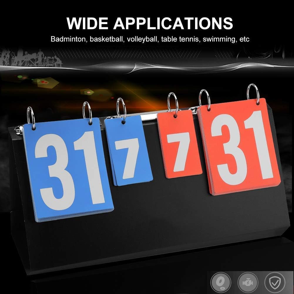Portable Table Top Scoreboard Flipper, Multi Sports Score Flip Scoreboard Score Keeper