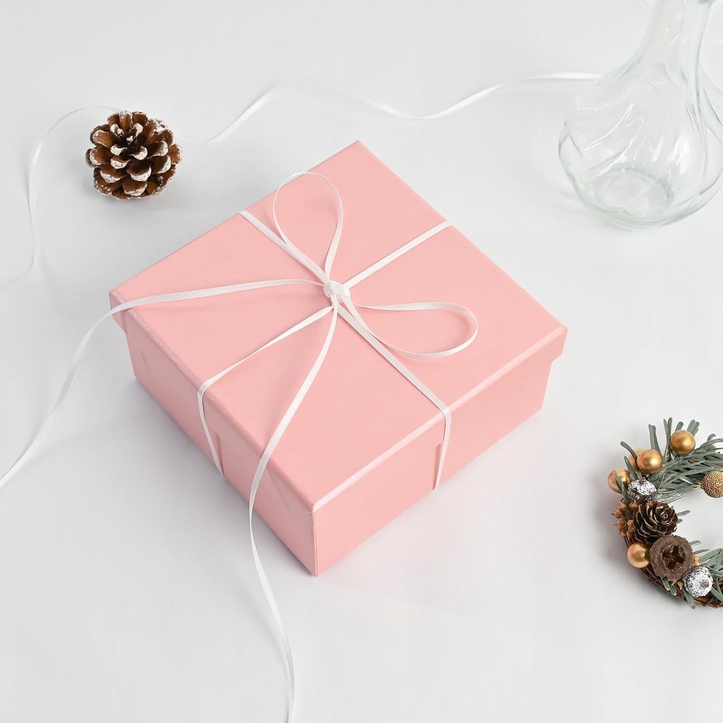 White Satin Ribbon 1/8" X 50 Yards Solid Color Double Faced Ribbons Perfect for Crafts Wedding Decor Bow Making Arts Sewing and More