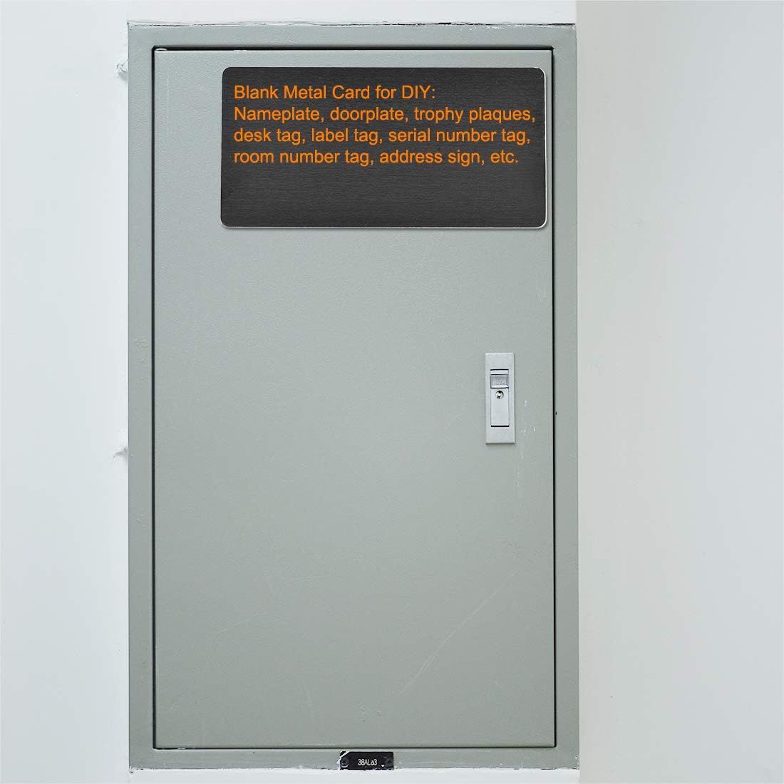 uxcell Blank Metal Card 100x50x1mm Anodized Aluminum Plate for DIY Laser Printing Engraving Black 5 Pcs