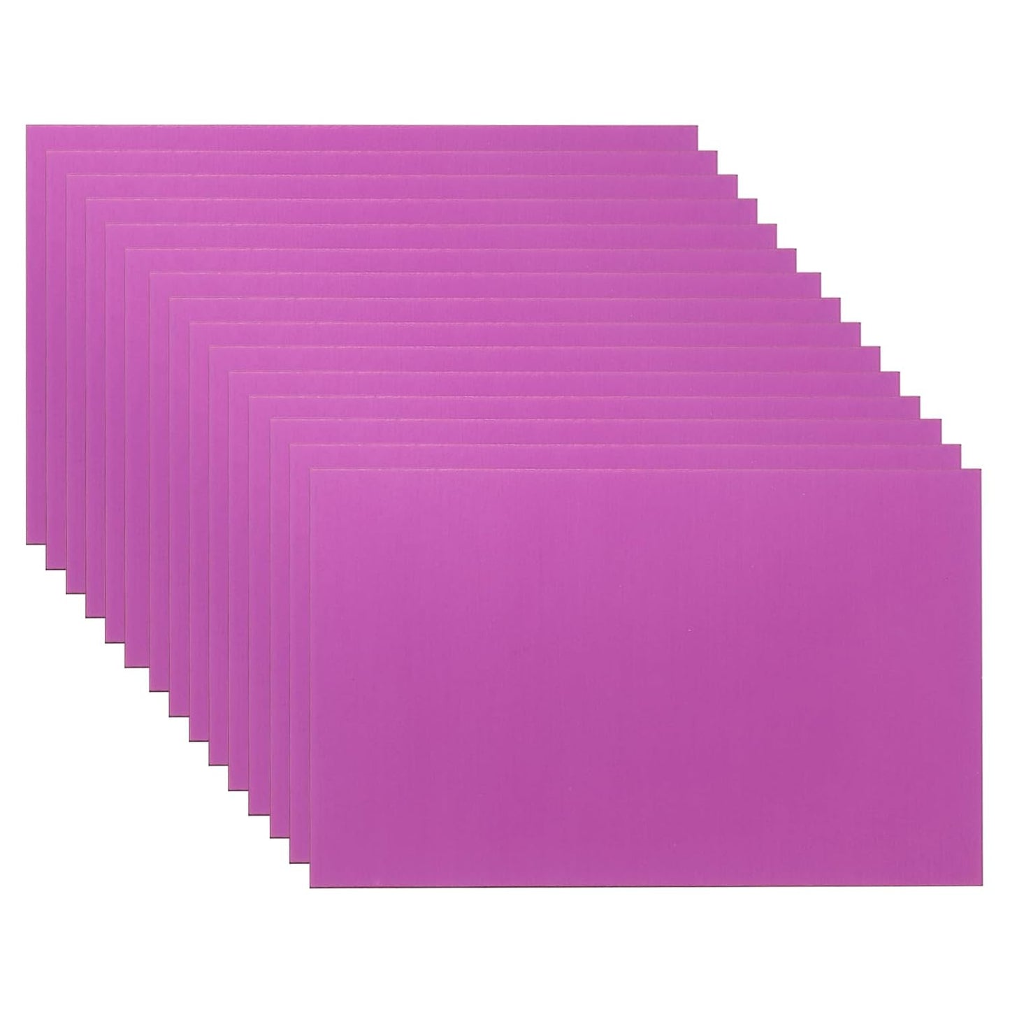 PATIKIL 2.1x3.3 Inch Anodized Aluminum Sheet Metal, 15Pcs Laser Plates Engraving Blanks 0.5MM Thin Rectangle for Crafting DIY House Laser Engraving, Purple